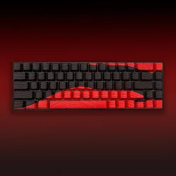Contour Teclas para teclado mecánico negro y rojo – Perfil cereza
