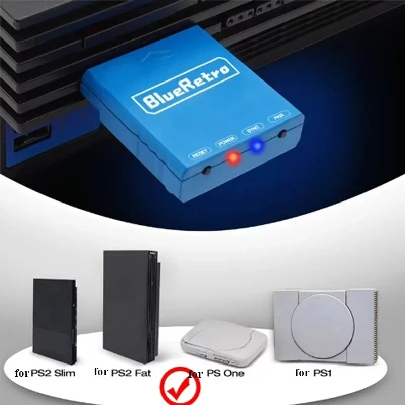 Adaptador de controlador inalámbrico para consola PS1/PS2/PS3/PS4/PS5, convertidor de videojuegos Retro, adaptador BT - imagen 4