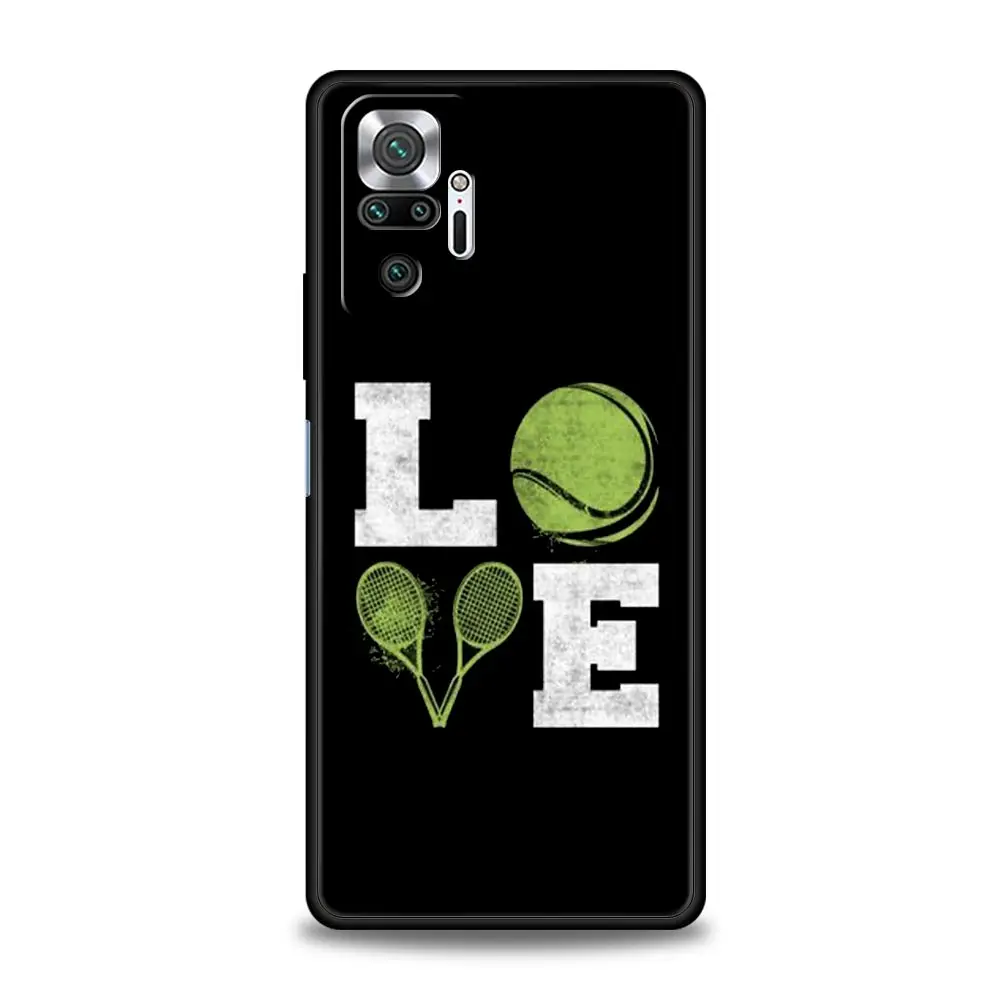 Funda de teléfono deportiva con pelota de tenis para Xiaomi Redmi Note 13, 12, 5G, 11, 10 Pro Plus, 4G, 9S, 9, 8, 7, 9T, 13C, 12C, 10C, 9C, 9A, funda de silicona suave - imagen 4