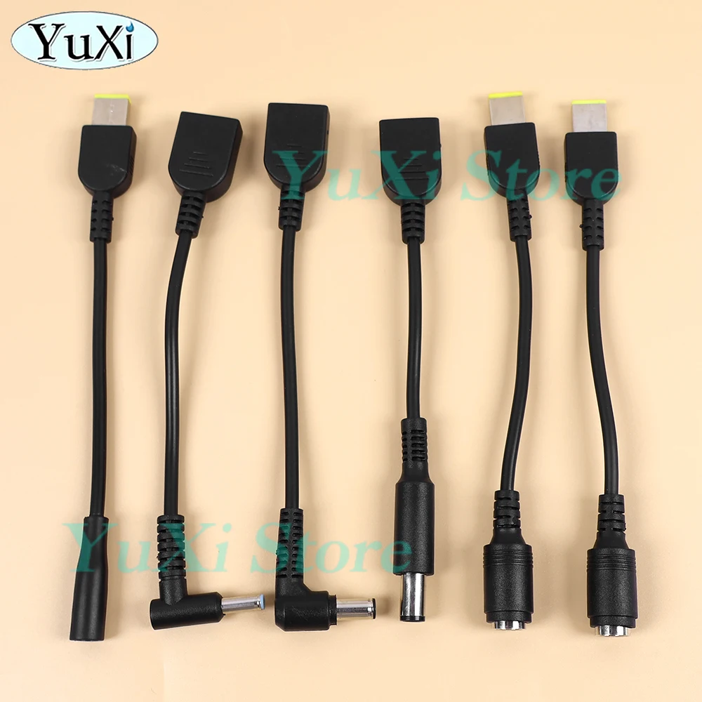 1 unidad de enchufe cuadrado CC para Lenovo a Cable adaptador de fuente de alimentación para portátil Asus Hp Dell convertidor de ordenador portátil 7,4x5,0 4,5x3,0mm - imagen 5