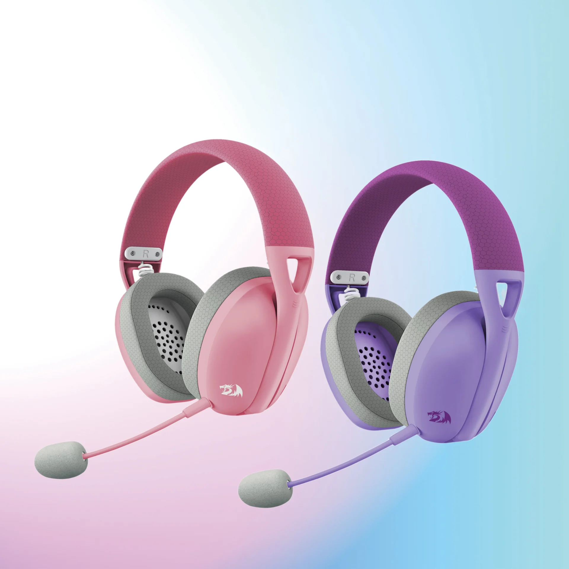 Redragon H848 Auriculares Bluetooth inalámbricos para juegos Ligero sonido envolvente 7,1 Controladores de 40 mm Micrófono desmontable Plataforma múltiple - imagen 3