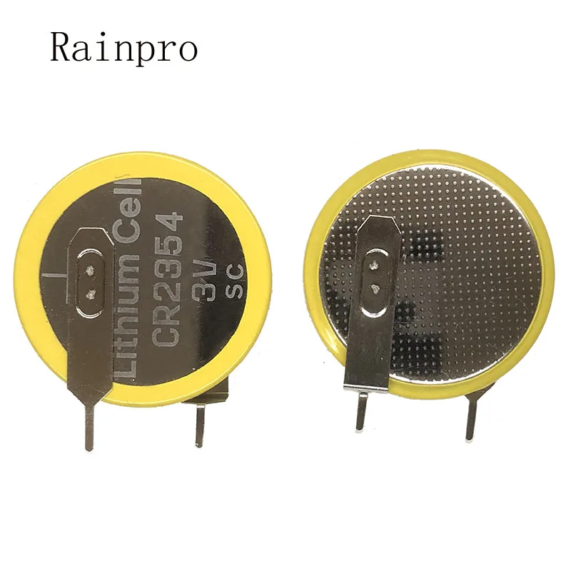 2 unids/lote 3V CR2354 batería de botón con soldadura pie 2354 batería 3V batería parche de soldadura pie