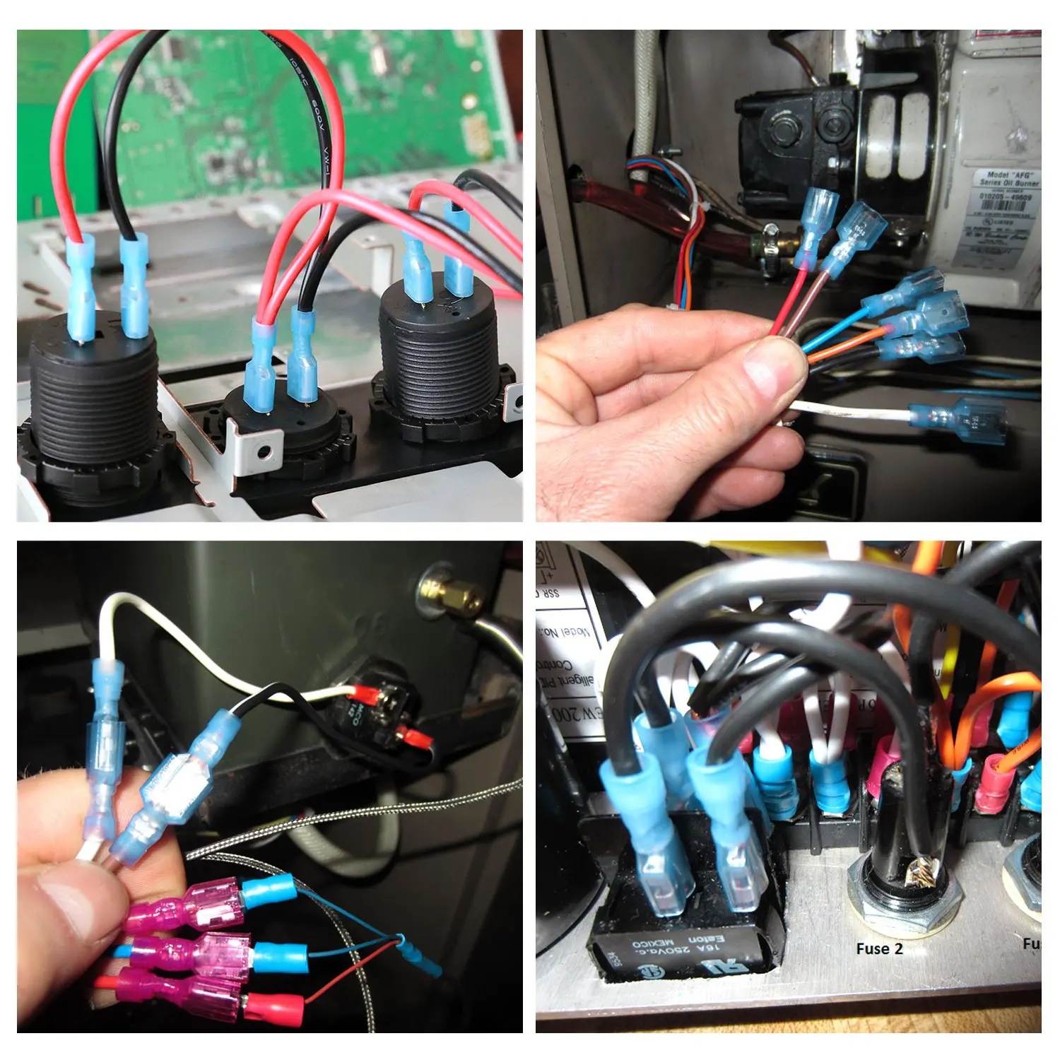 500 Uds terminales de pala conectores macho y hembra de desconexión rápida de nailon Kit surtido de engarzado de cables aislados eléctricos - imagen 3