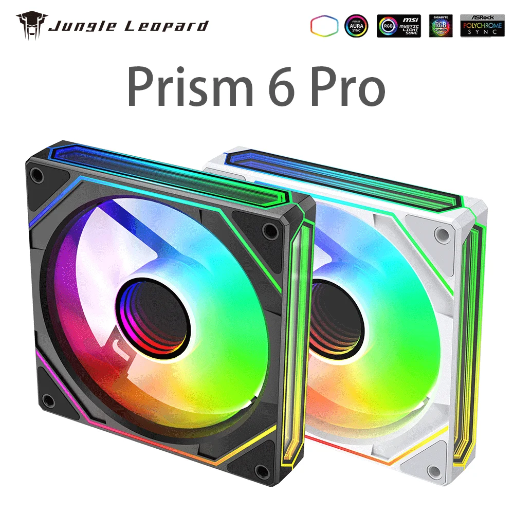 Jungle Leopard Prism 6 Pro – Ventilador ARGB para PC 120 mm PWM