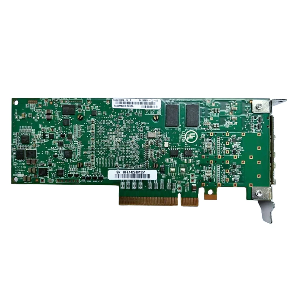 Original 0C852G QLE8262L-CU-DE expansor doble puerto C852G Qlogic QLE8262L 10Gb SFP + tarjeta adaptadora PCIeX8 CNA de doble puerto - imagen 2