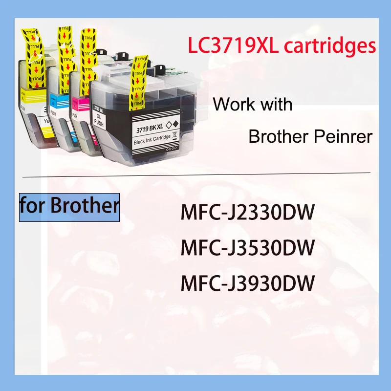 Cartucho de tinta para impresora Brother MFC-J2330DW, recambio de tinta Compatible con LC3719XL, LC3719, LC 3719, 3717, LC3717, Color Premium, MFC-J2730DW - imagen 3