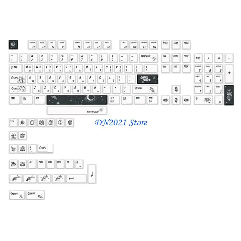 F3KE KeyCap Dye Sublimation Perfil cereza Teclado mecánico PBT Tecla 133 kileyas/set - imagen 3