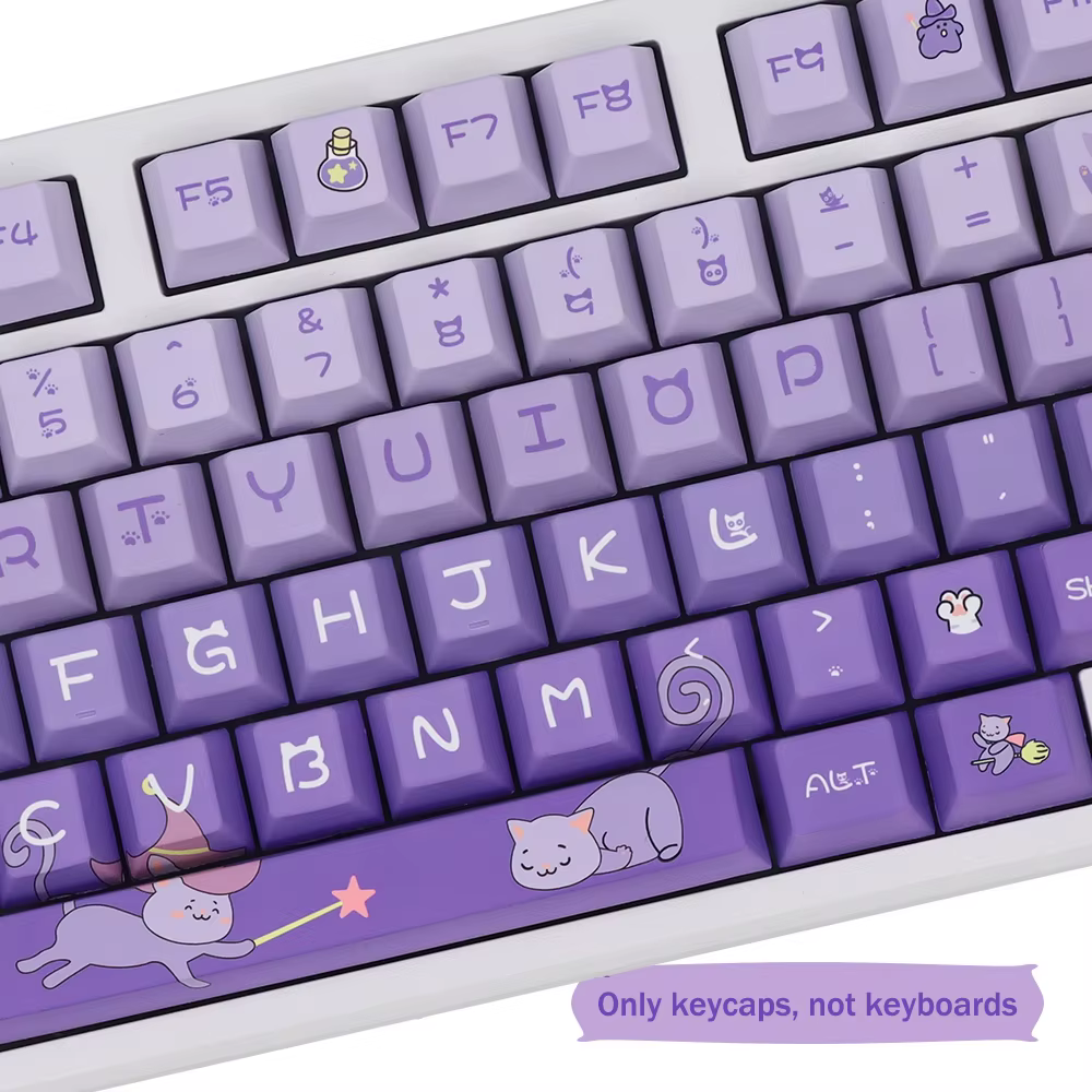 Set Teclas PBT Perfil Cherry – Gradiente Púrpura MX Switch - imagen 5