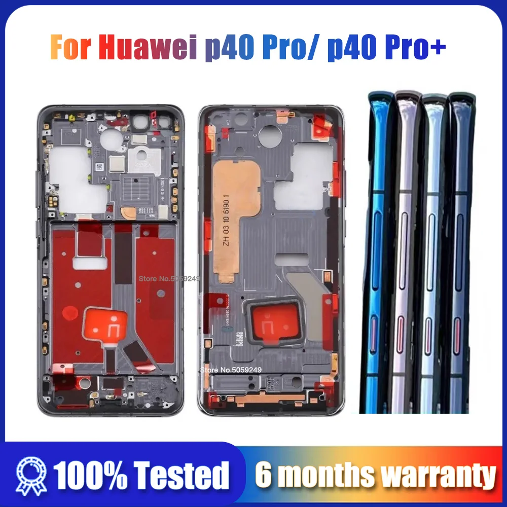 Reparación de Marco medio Original para Huawei P40 Pro P40Pro + Plus, carcasa de chasis de bisel, pantalla LCD, soporte de placa de repuesto