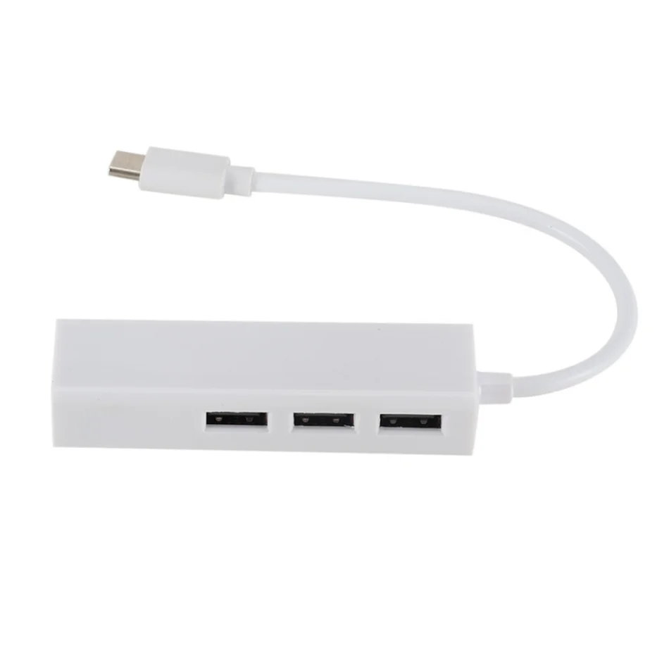 Concentrador de red USB 3,1 tipo C a Ethernet, adaptador LAN de 100Mbps, USB-C RJ45 con 3 puertos, divisor para MacBook Pro y portátil - imagen 5