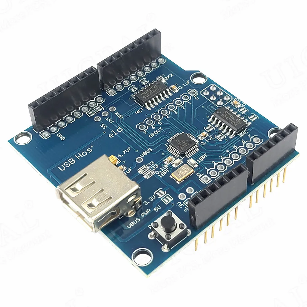 Módulo de expansión USB Host Shield 2,0 para Google ADK MAX3421 Placa de desarrollo de depuración USB para módulo electrónico Arduino DIY