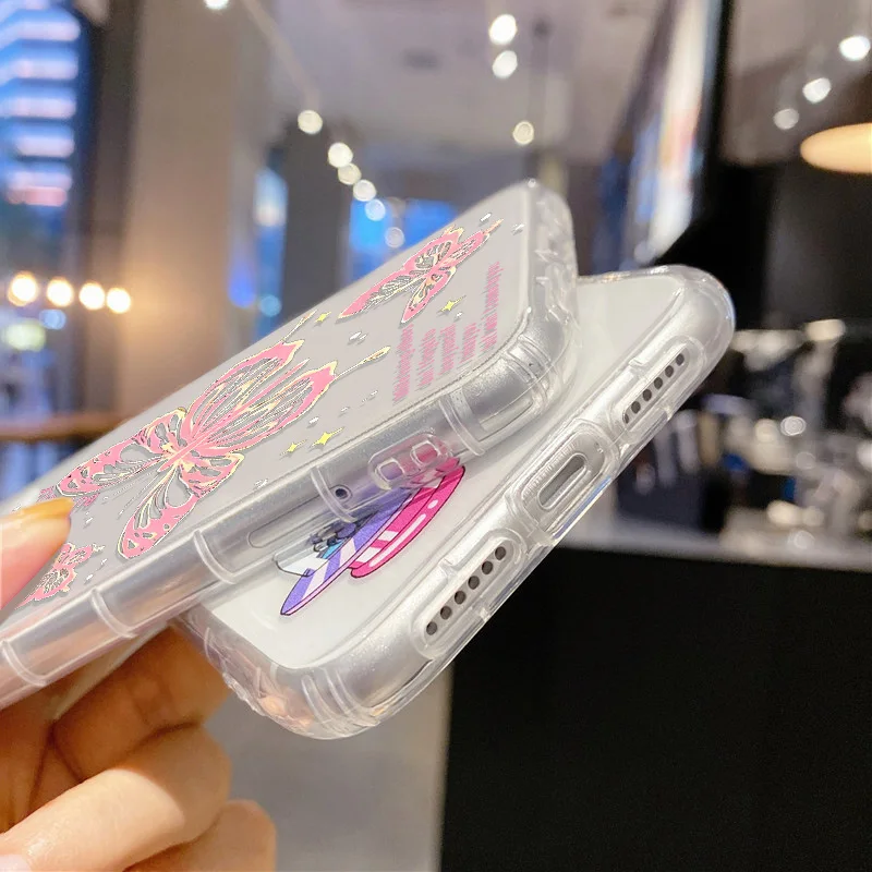 Funda de teléfono con mariposa para Samsung A56 5G Galaxy A55 A54 A36 A16 S25 Ultra S24 S23 Plus A35 A34 A15 A14 A13, Fundas de silicona - imagen 5