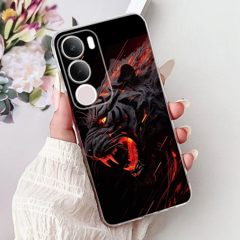 Para Vivo Y19s Funda VivoY19s V2419 Funda de silicona nueva elegante mariposa flor transparente suave Funda para Vivo Y19s 4G Funda de teléfono - imagen 5