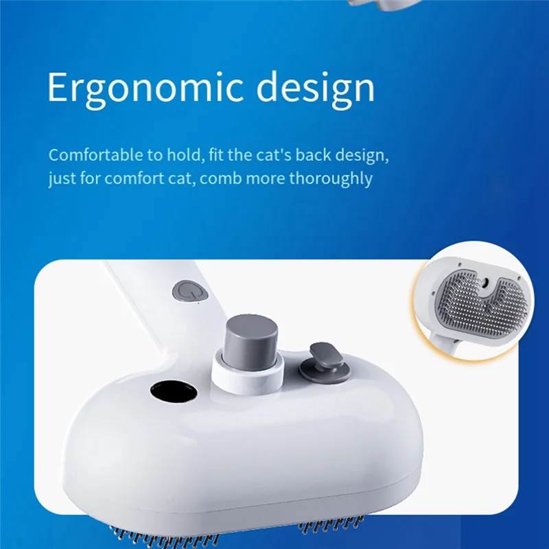 ABWG-cepillo de peine en aerosol para mascotas para perros con carga USB, peine para gatos, rodillo de pelo para mascotas, peine de depilación flotante, cuidado de mascotas - imagen 4