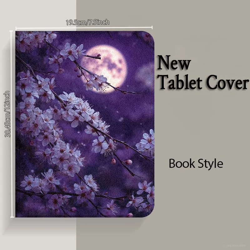 Luna flor de cerezo para Huawei Honor Tab Magic Pad GT 6 X9 X8A X8 V8 V7 9 8 2 3 13,3 10 Pro pulgadas funda para tableta - imagen 5