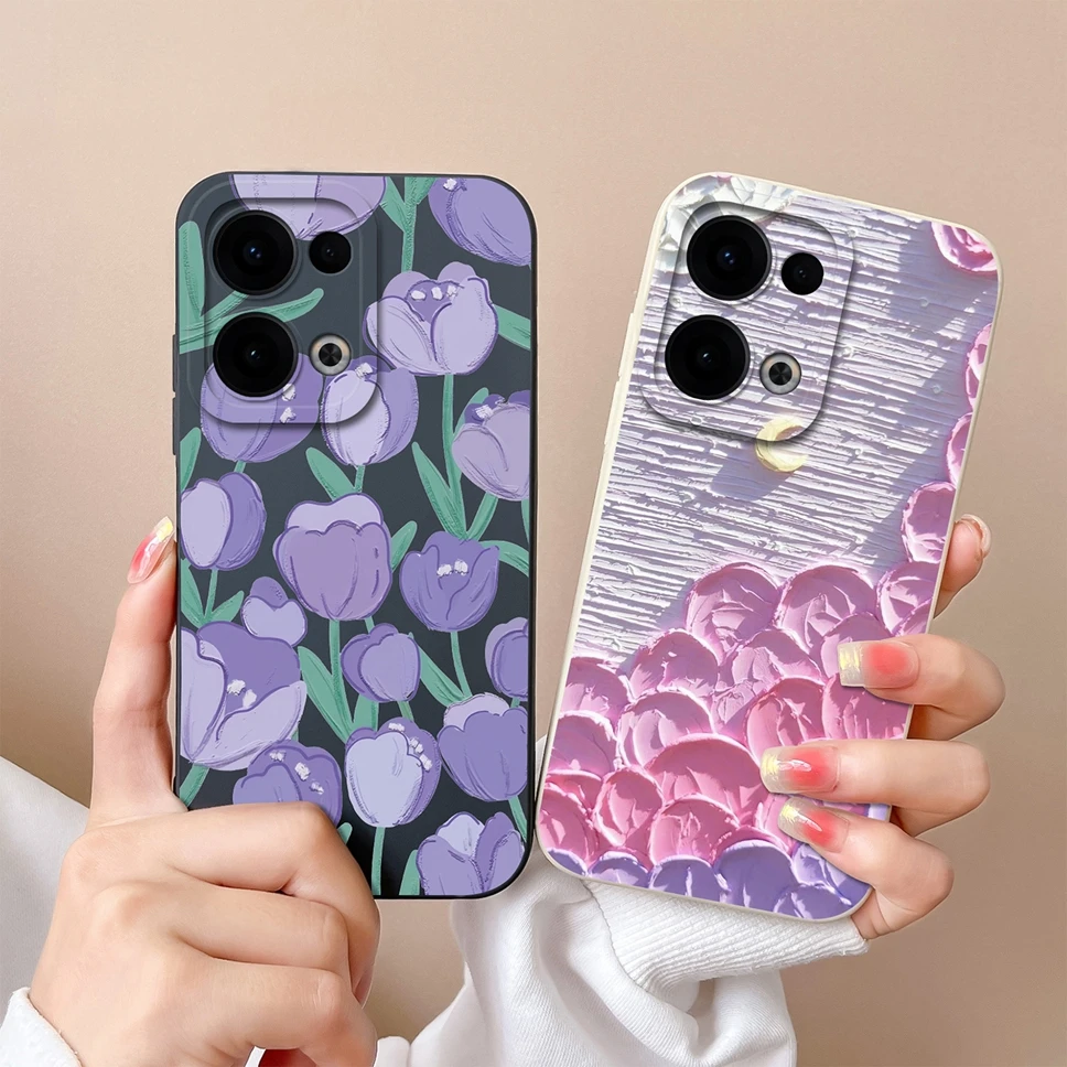 Para Oppo Reno 13 Pro Reno13 5G funda de teléfono estilo creativo protección trasera de silicona suave para Oppo Reno 13Pro Fundas Coque - imagen 2