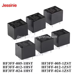 5 uds/1 unidad relé ultrapequeño de alta potencia HF3FF-005-1HST HF3FF-012-1HST HF3FF-024-1HST HF3FF-005/012/024-1ZST 5V 12V 24V DC 4/5Pin