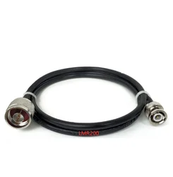 LMR200 Cable Coaxial N Macho a BNC Macho 50 Ohm Baja Pérdida
