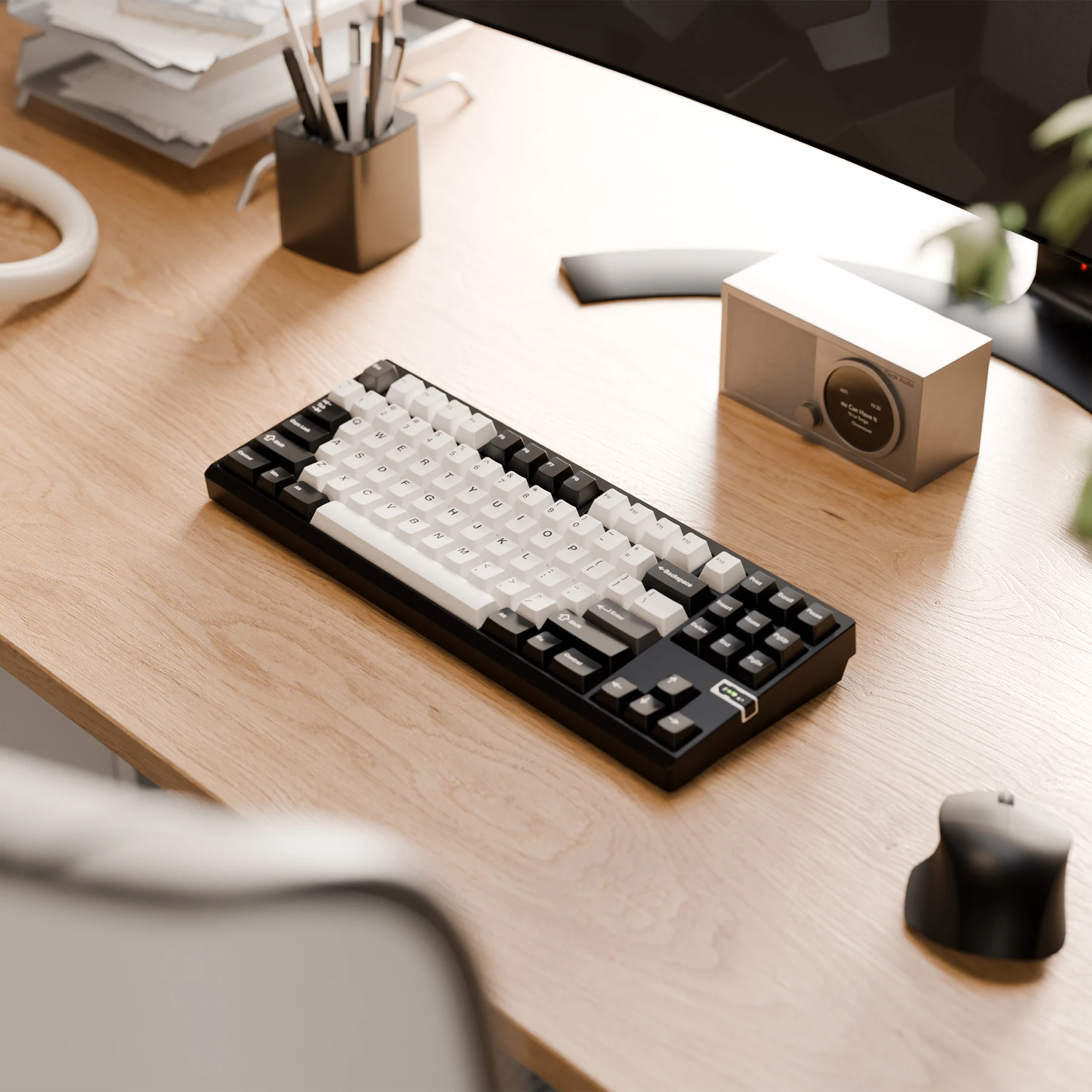 Teclado Chilkey ND TKL con diseño 80% de aluminio CNC, teclado mecánico inalámbrico sin llave para juegos para Mac, Windows - imagen 2