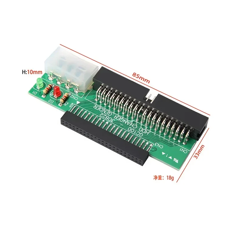 Tarjeta adaptadora 3,5 IDE macho a 2,5 IDE hembra, convertidor SATA de 44 pines a 40 pines para ordenador portátil y de escritorio - imagen 3