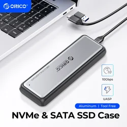ORICO Carcasa SSD M.2 NVMe/SATA USB-C de Aluminio