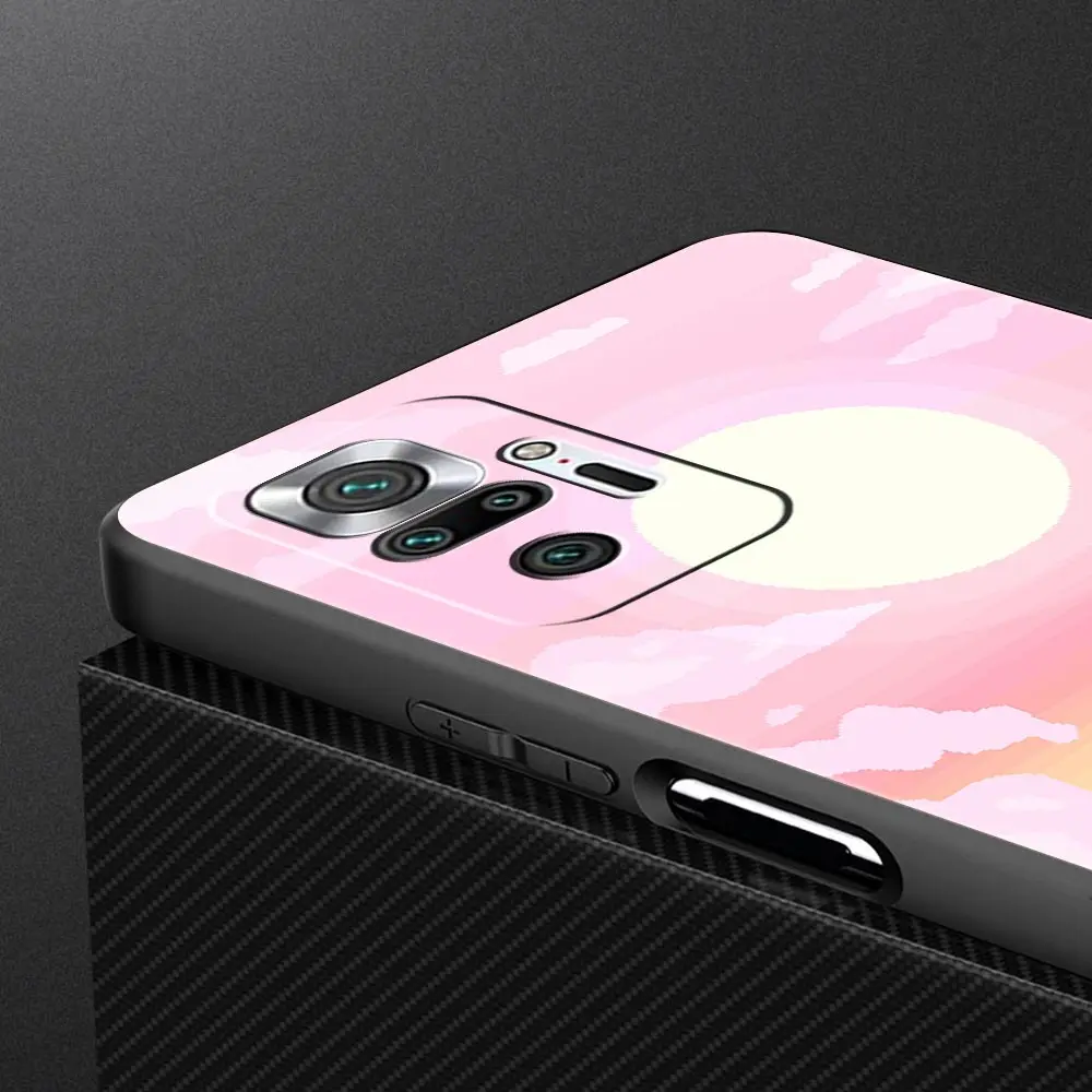 Funda de teléfono minimalista de dibujos animados Sun Moon para Xiaomi Redmi Note 14 13 12 5G 9S 9 10 11 Pro Plus 9T 14C 13C 12C 10C 9C 9A - imagen 3