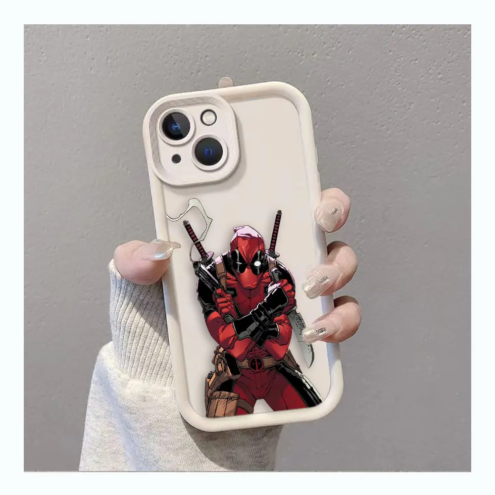 Funda de teléfono Marvel Deadpool para Xiaomi 11 12 12T 13 13T 14 14T LITE POCO F3 F5 X3 X5 X6 M6 C40 4G 5G TPU Funda Capa - imagen 3