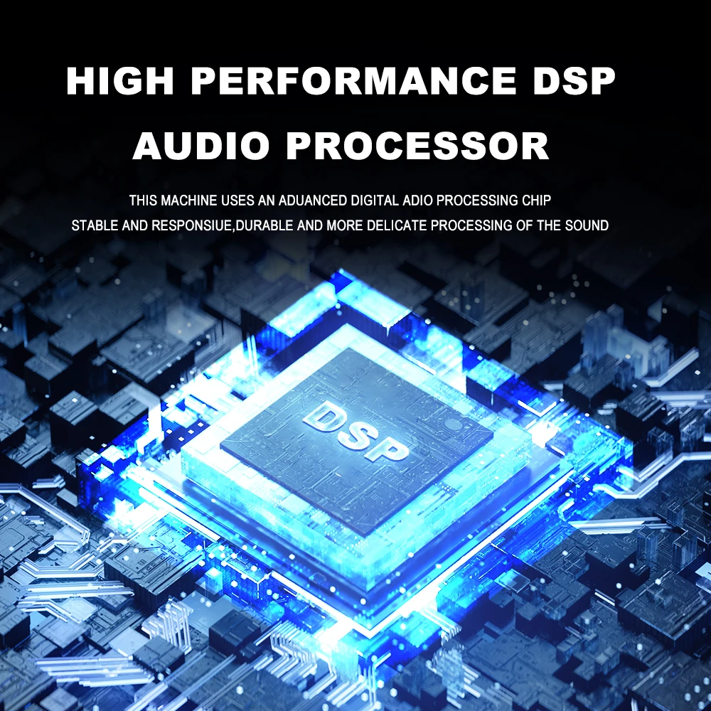 Mezclador de Audio profesional de 6 canales con sistema de micrófono inalámbrico, tarjeta de consola de sonido, interfaz USB de 48V para karaoke y DJ - imagen 4