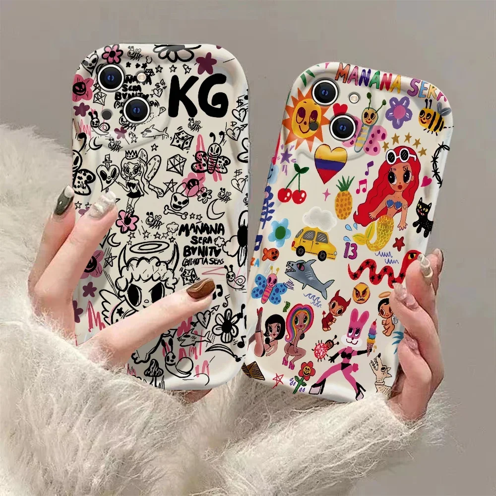 Karol G Manana-funda para Samsung, carcasa para Samsung A73, A72, A71, A55, A54, A53, A35, A34, A33, A25, A24, A23, A15, A14, A13, A05, A04, A03, 4G, 5G - imagen 3