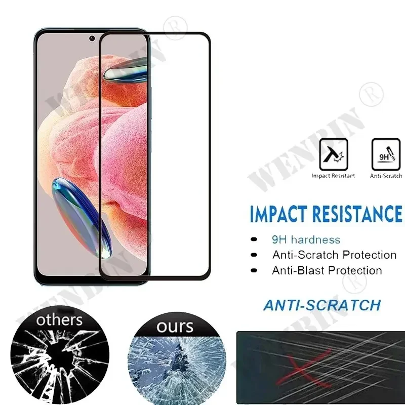Protector de pantalla de vidrio templado, cubierta completa para Xiaomi Redmi Note 13, 12, 11, 10 Pro, Poco X5 Pro, Xiaomi 14 Pro Lite, 13T Pro, 3 unidades - imagen 5