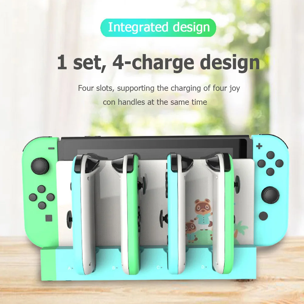 Base de carga para mando de juegos, soporte de escritorio para Nintendo Switch Joy-Con - imagen 3