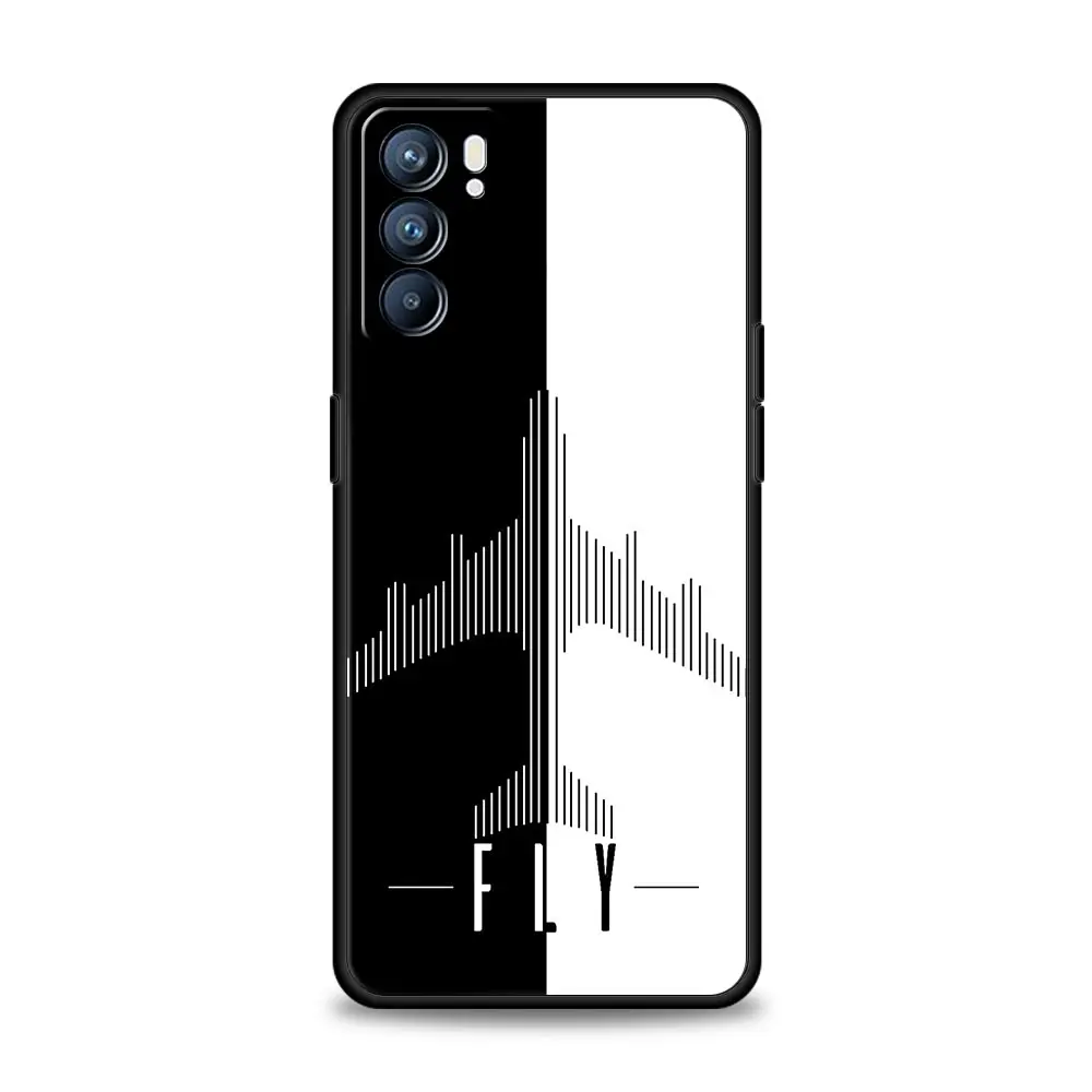 Funda de teléfono con patrón de avión para Oppo Reno14 Reno13 Reno12 11 F 10 Find X5 X9 Pro A54 5G A53 A52 A9 A74 A78 4G A79 A80 A98 - imagen 4