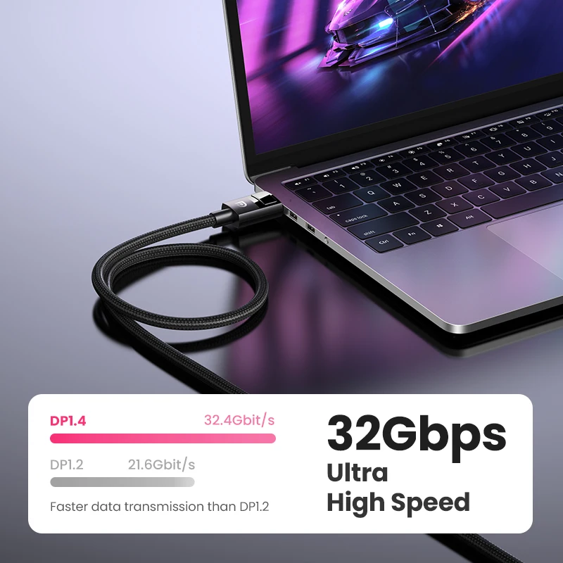 UGREEN-Cable DisplayPort 8K para TV, accesorio para televisor Xiaomi 4K, 144Hz, DP 1,4, 32,4 Gbps, PUBG, juegos, PC, ordenador, Monitor, proyector - imagen 3