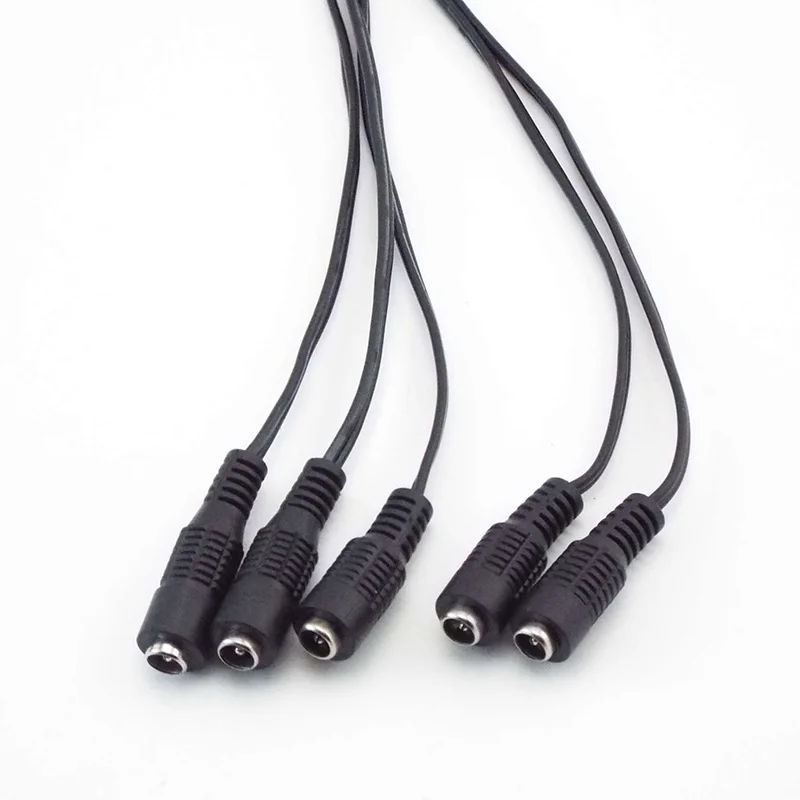 5 unids/lote 2,1*5,5mm 12v DC conectores macho hembra enchufe Cable de extensión de fuente de alimentación cable CCTV cámara tira de luz LED A7 - imagen 4