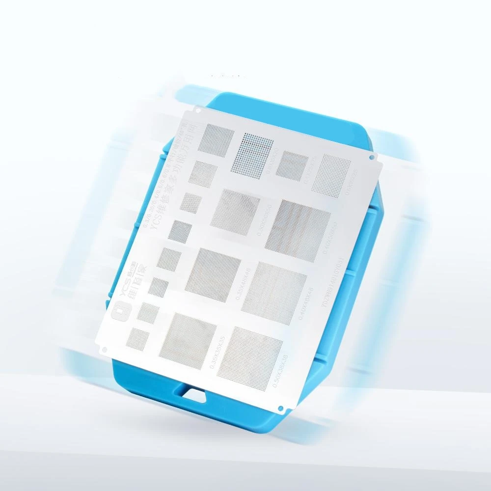 Almohadilla de silicona BGA, estera aislante, plantilla Universal BGA, Base magnética para CPU IC, soldadura de Chip, herramientas de Reballing BGA - imagen 4