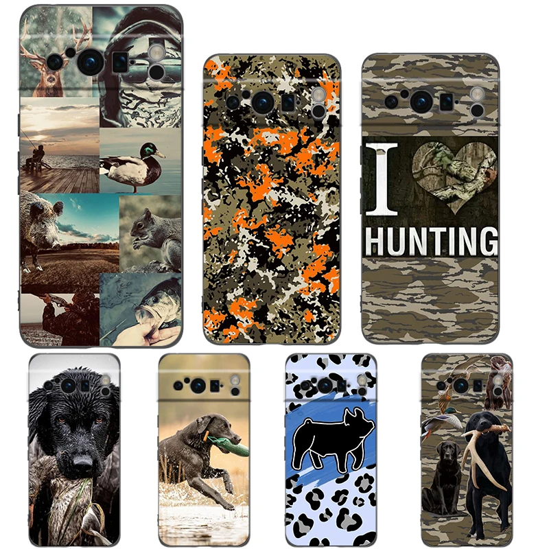 Para Google Pixel 10 Pro funda de teléfono Pixel 9 Pro XL TPU funda Pixel 8 Pro 9A 8A 7A 7 6A 6 Pro funda suave caza de patos
