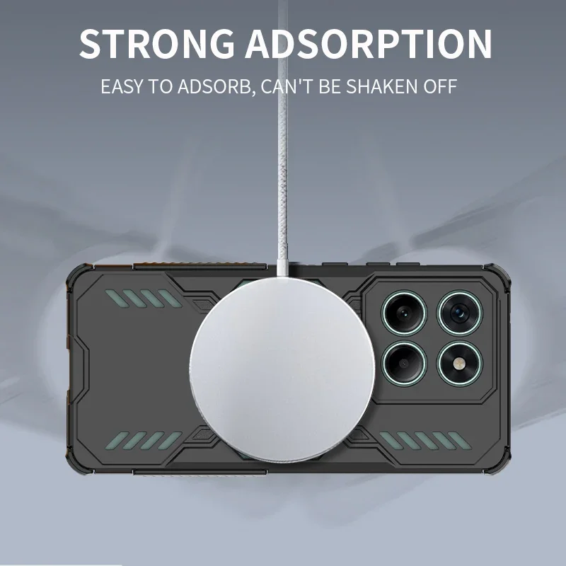 Funda protectora de disipación de calor para Motorola Moto G57, funda protectora magnética con carga inalámbrica, Fundas Coque - imagen 5