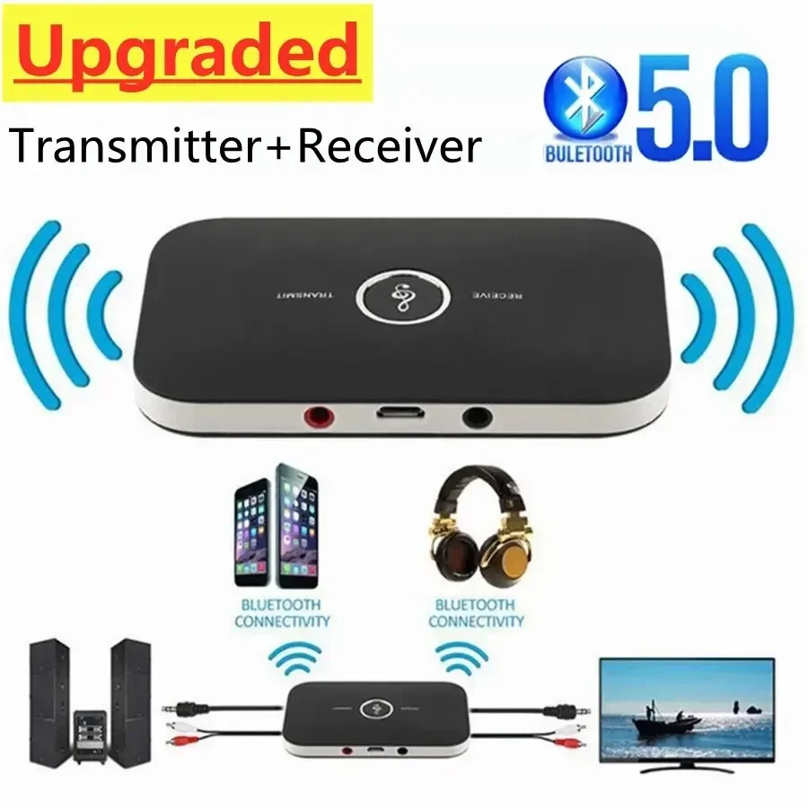 Receptor y transmisor de Audio Bluetooth 5,0, RCA, conector auxiliar de 3,5mm, Dongle USB, adaptador inalámbrico de música para coche, PC, TV y auriculares - imagen 2