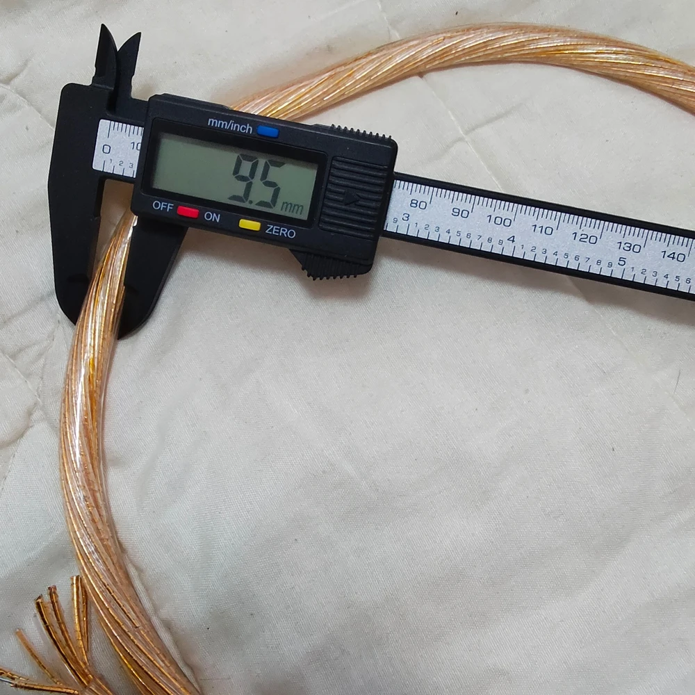 Higi Audio Golden 9MM OFC plateado 8 núcleos 1mm Xlr/Rca Cable de señal a granel para amplificador de Audio Cable de señal de altavoz - imagen 4