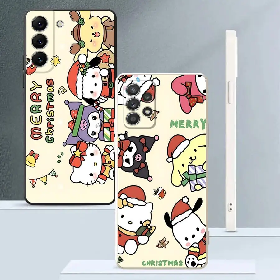 Funda navideña con bonito personaje para Samsung Galaxy A24 A16 A11 A12 A36 A26 A34 A35 A51 A15 A13 A14 A22 A52 funda blanda