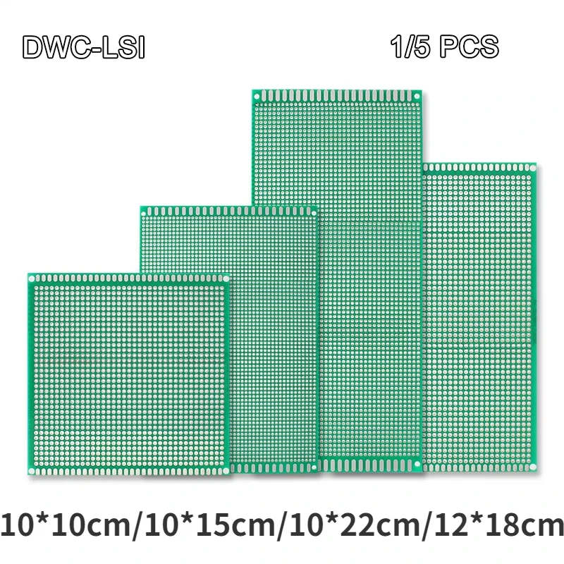 1 Uds 8x12 9x10 9x15 10x10 10x15 10x22 12x18cm placa prototipo PCB de un solo lado placa de circuito impreso DIY PCB Universal