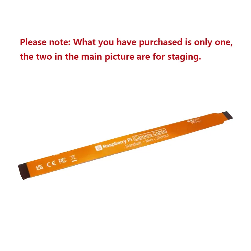 1 Uds. Cable adaptador oficial Raspberry Pi 5/4B/3B Original para cámara y pantalla de 200mm - imagen 2