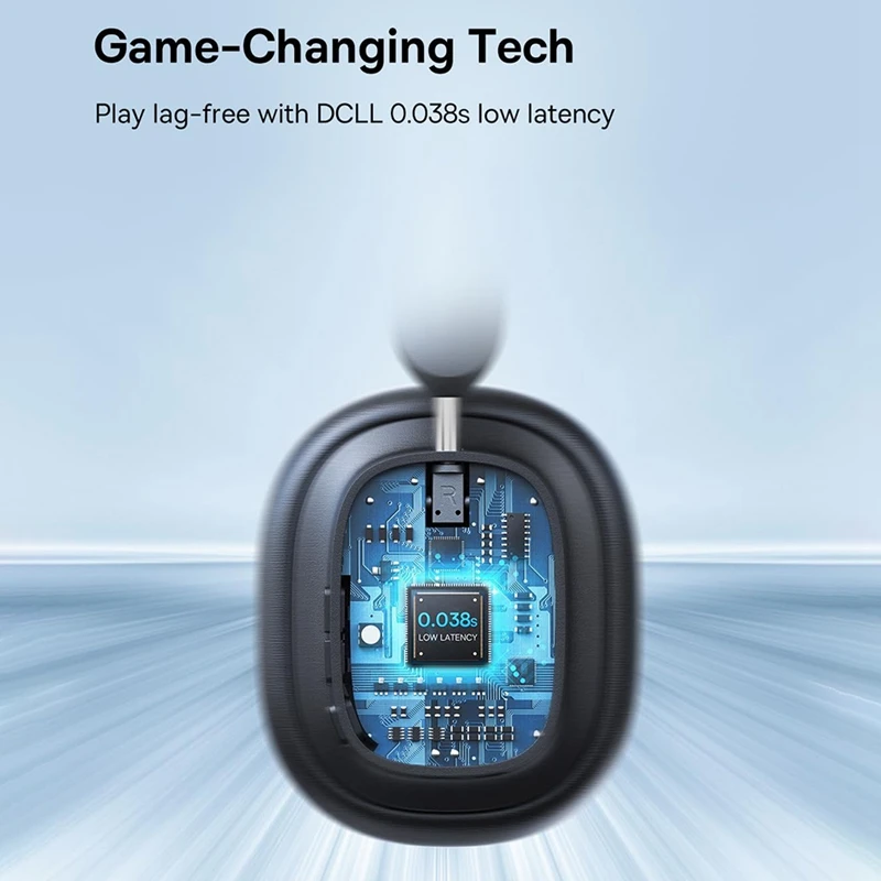 Auriculares inalámbricos con Bluetooth 5,3, cascos duraderos con tiempo de reproducción de 100H, sonido de alta resolución LHDC, baja latencia, cancelación activa de ruido - imagen 2