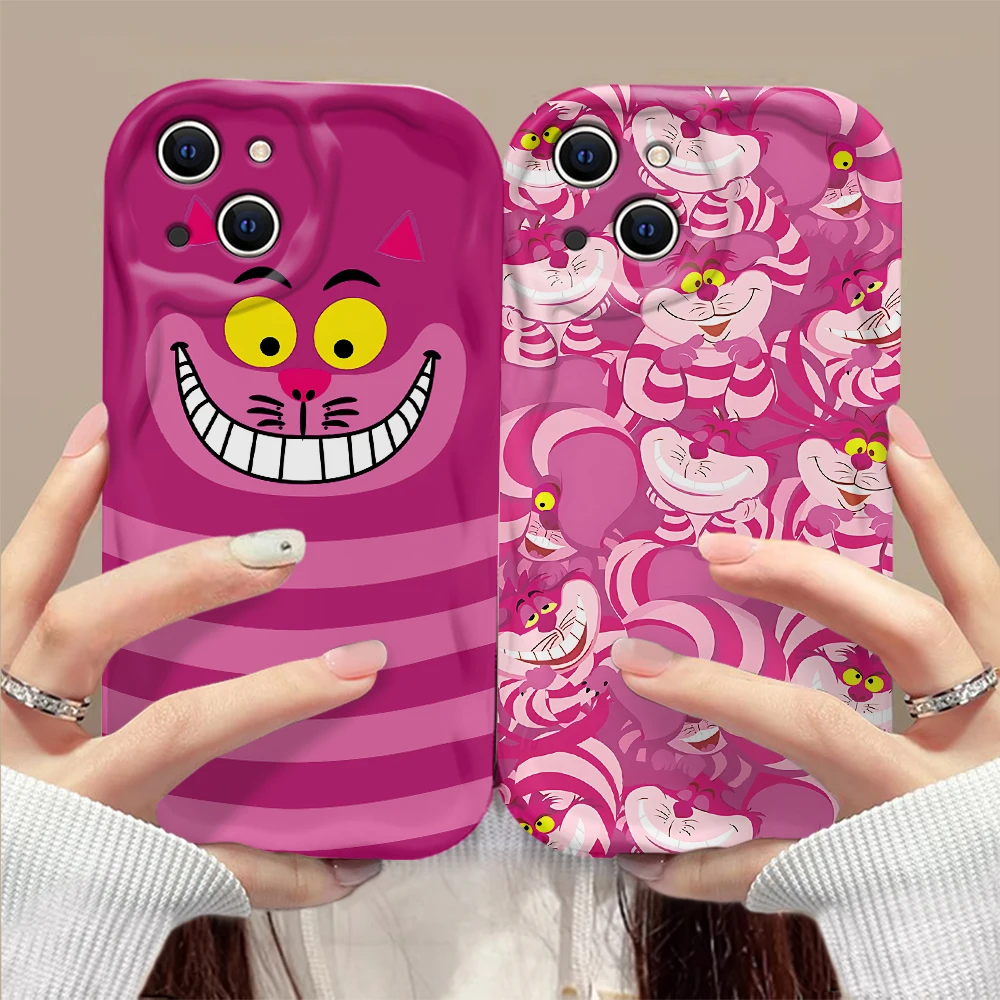 Funda de gato Cheshire 3D Wave para Xiaomi, carcasa bonita para Redmi 13C, 12, 12C, 10, 10C, 9, 9C, A1, A2, K50, K40, Note 13, 12, 11, 10 Pro Plus, 4G, 5G - imagen 3