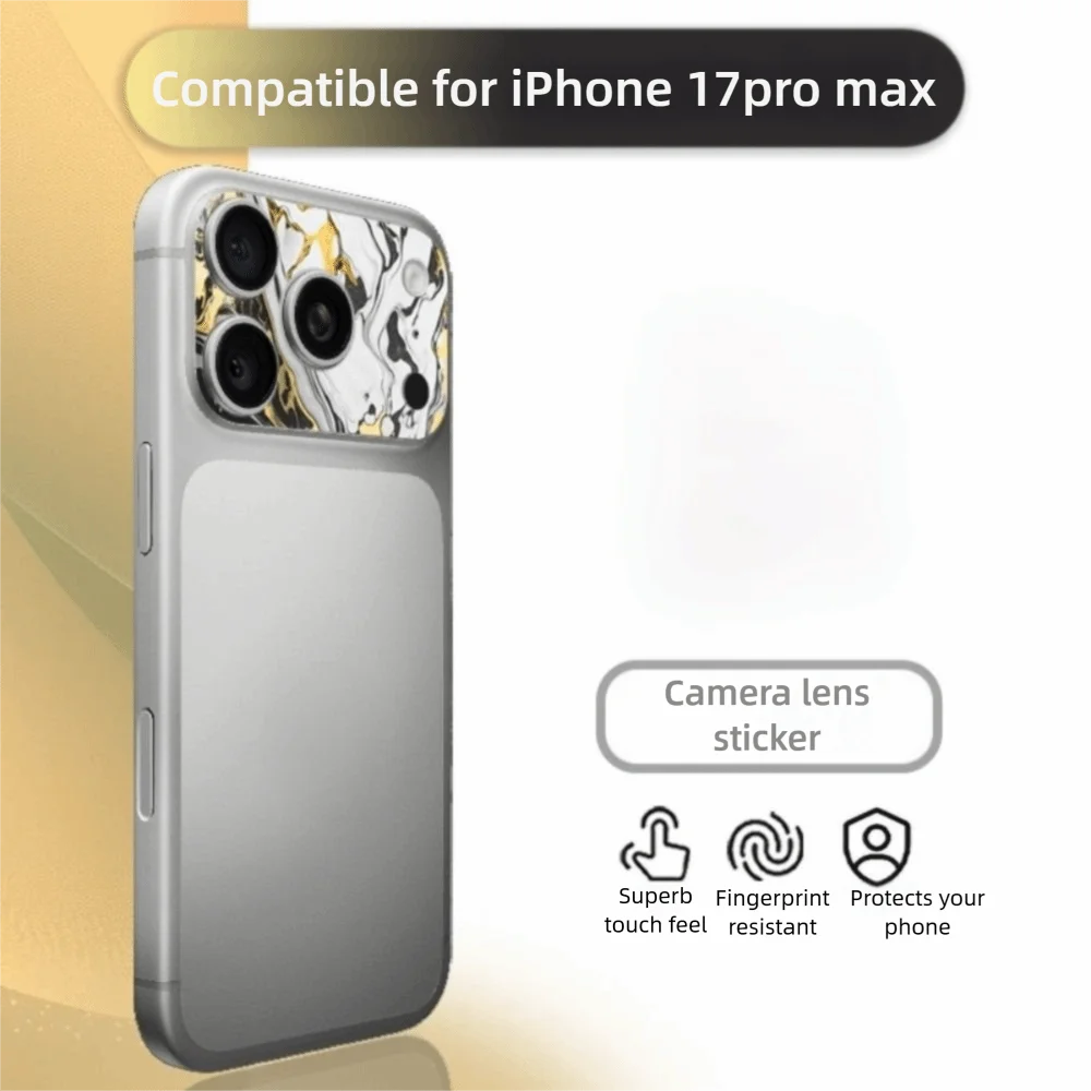 2PCS Camera Lens Protector Color Skin Sticker for IPhone 17 Pro Max Air 17Pro 17Air IPhone17 ProMax Frosted Back Film Full Cover - imagen 3