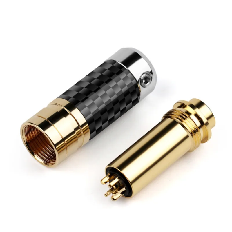 Conector hembra de 2,5mm, 3,5mm, 4,4mm, conector de clavija para auriculares, 4 polos chapado en oro, conector de equilibrio 3,5, conector 2,5, conectores de cable para auriculares de 4 capas