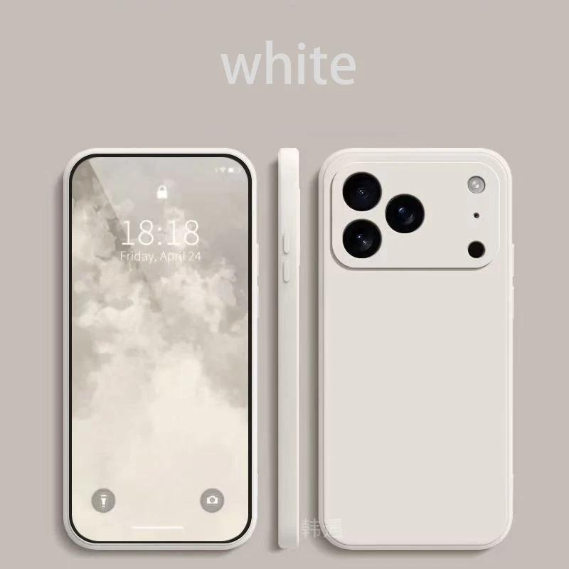 Funda cuadrada de silicona líquida para teléfono Apple iPhone 17 Pro Max 17 Air Soft Cover - imagen 4