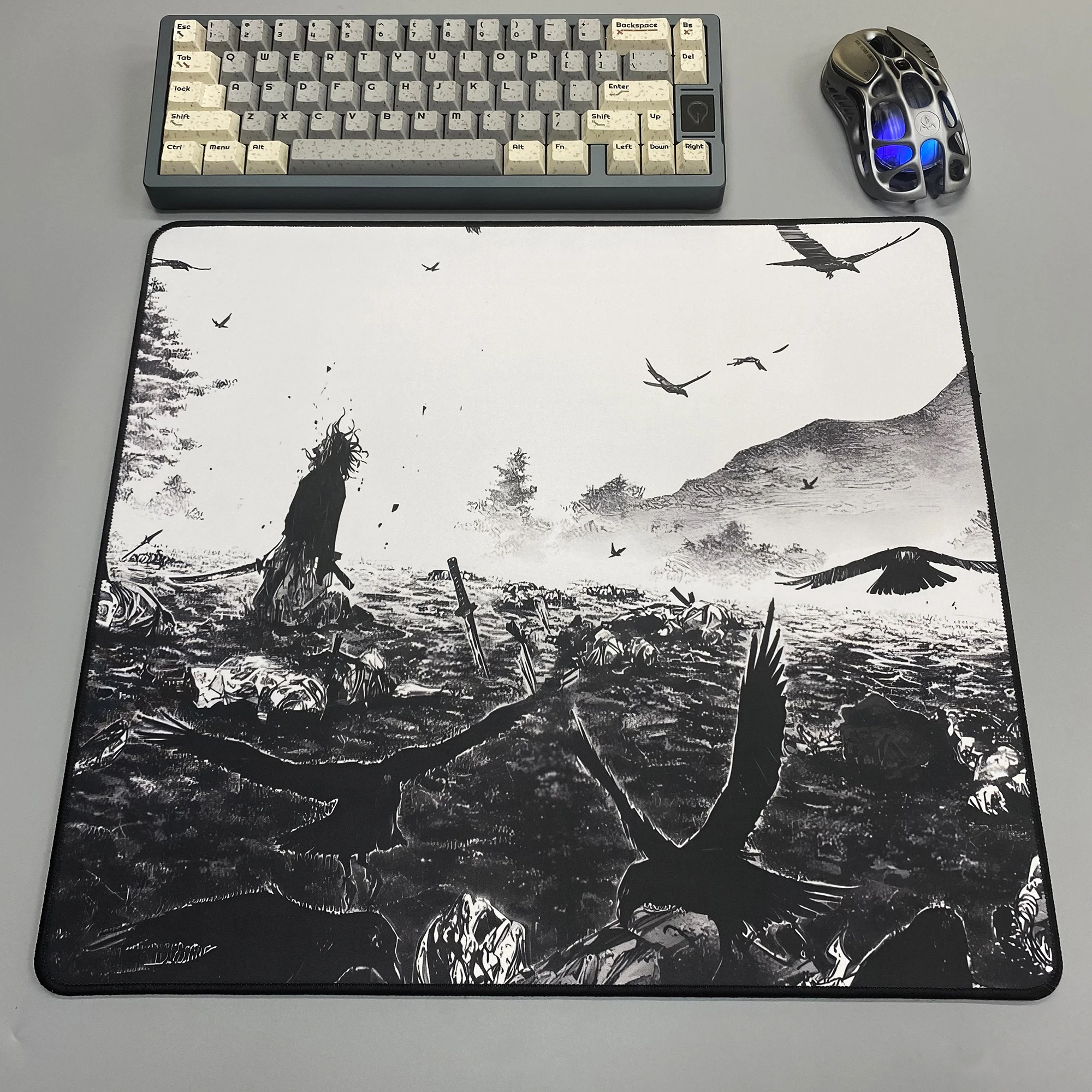 Alfombrilla de ratón Premium Speed Raven para Gamer, 40x45cm, alfombrilla de ratón para juegos electrónicos, alfombrilla de ratón profesional para juegos, alfombrilla de escritorio de superficie ultrafina - imagen 4