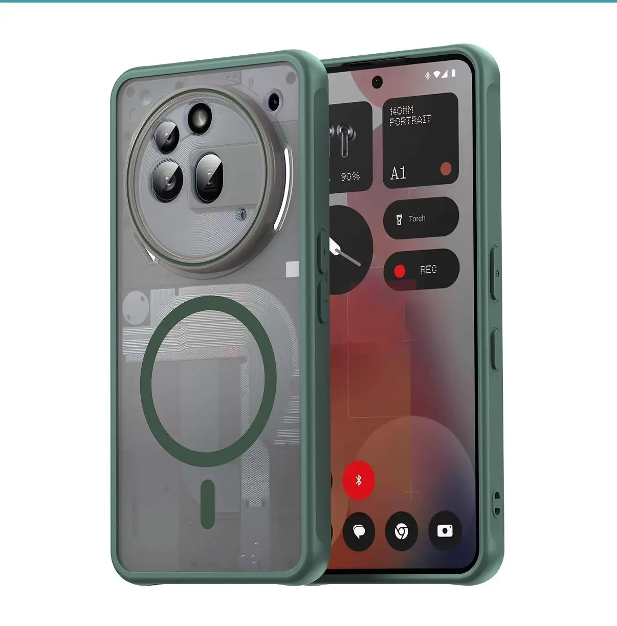 Para nada teléfono 3A Pro funda dura transparente magnética carga inalámbrica funda protectora trasera para nada teléfono 3A Shell - imagen 2