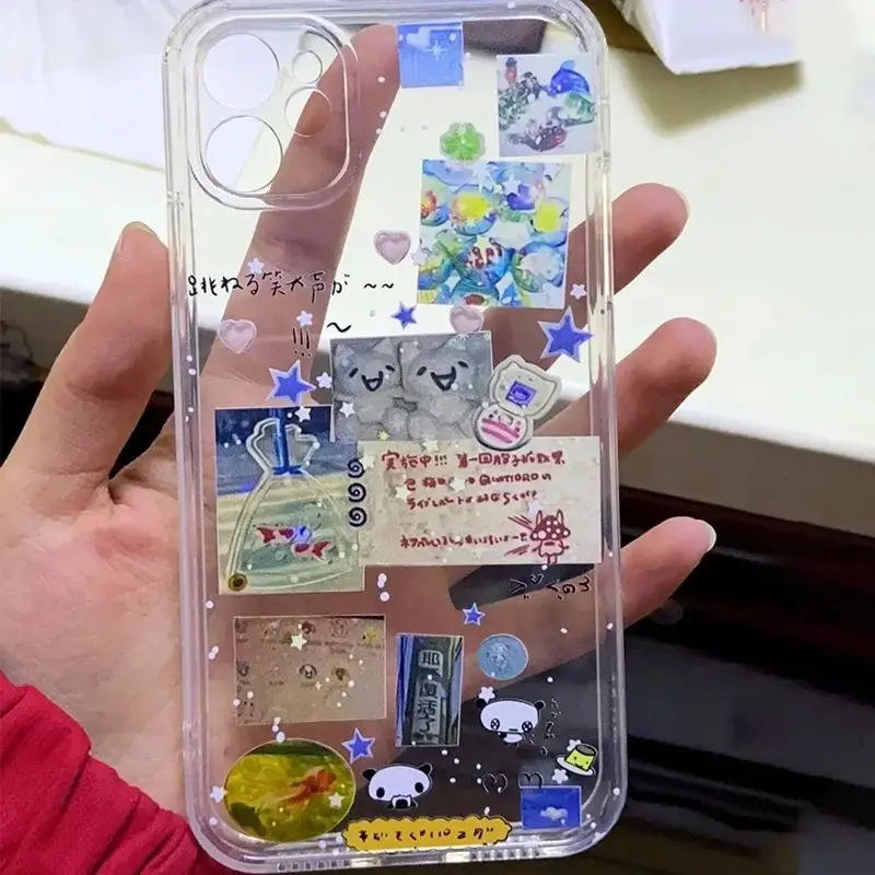 Funda de teléfono coreana creativa empalme Graffiti Star para Xiaomi Redmi Note 13 12 12C 11 10 10C 13C 10s 9 9s 9A 9T 9C 8 7 Pro Max 4G